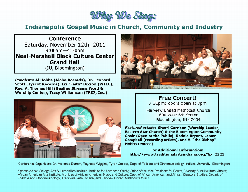 Why We Sing: Indianapolis Gospel Music Conference Collection, 2011 feature image